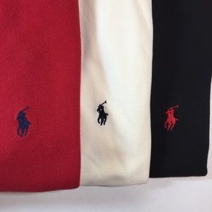 3 x POLO by RALPH LAUREN Red White & Black Men’s